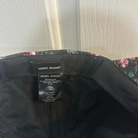 Isabel Marant Tryon Cap floral print EUC - Picture 7 of 10